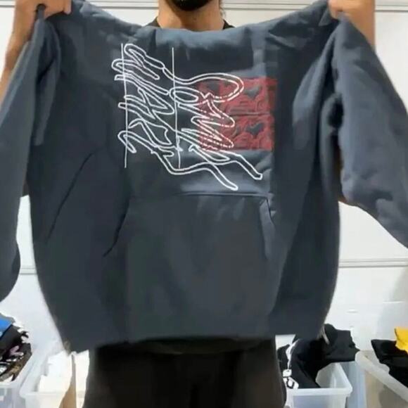 SomeWare Grey New Logo Hoodie, Size L, New with Tag MSRP $360 Rare Out of Print - Picture 2 of 10